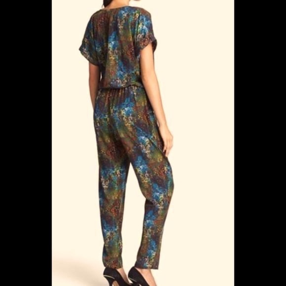 RBL Rory Becca Print Surplice Jumpsuit XS - Picture 2 of 6